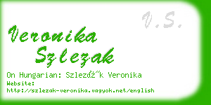 veronika szlezak business card